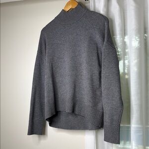 Oak + Fort - Gray Turtleneck Sweater